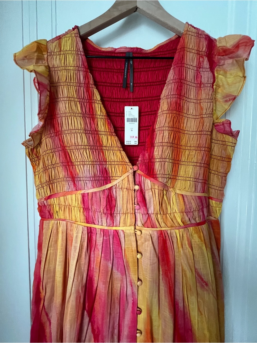 Anthropologie Peregrine Tie-Dye Midi Dress